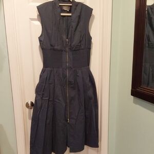 Anthropologie Slate Blue Midi Dress Size Xl